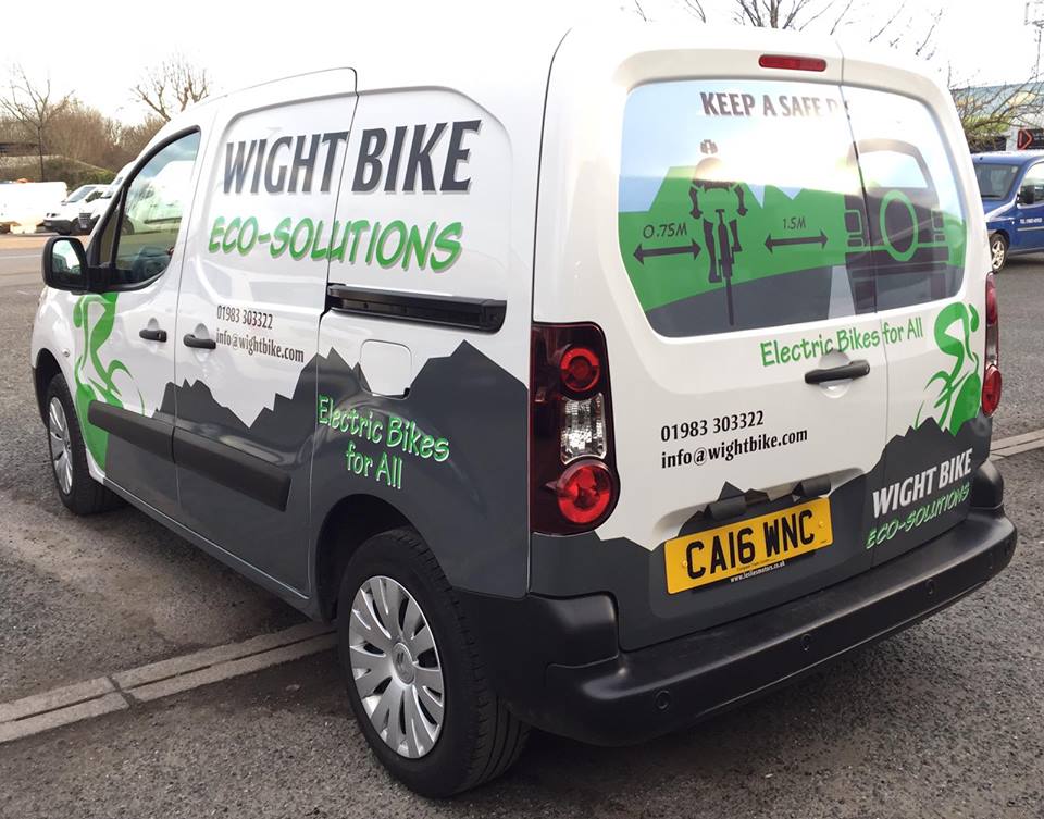 Wight Bike van rear view