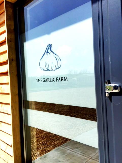 The Garlic Farm door decal