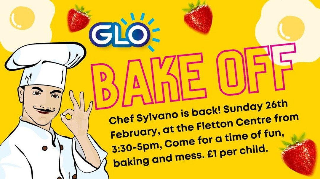 KIDS' PARTY // The GLO Bake Off is this Sunday 26th February, 3.30-5pm at The Fletton Centre, PE2 8BY. Join Chef Sylvano as he takes you on a baking journey of delightful mess. Sign up below: https://lifechurch.churchsuite.com/events/mnzvn00v
@RMchur