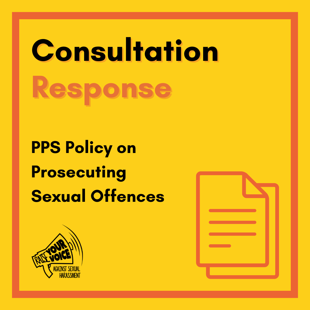 RYV response to PPS Draft Policy on Prosecuting Sexual Offences