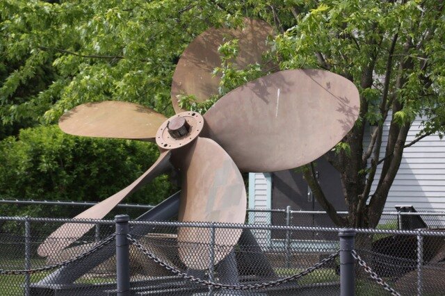 Large Propeller: A big dickens, isn't it.