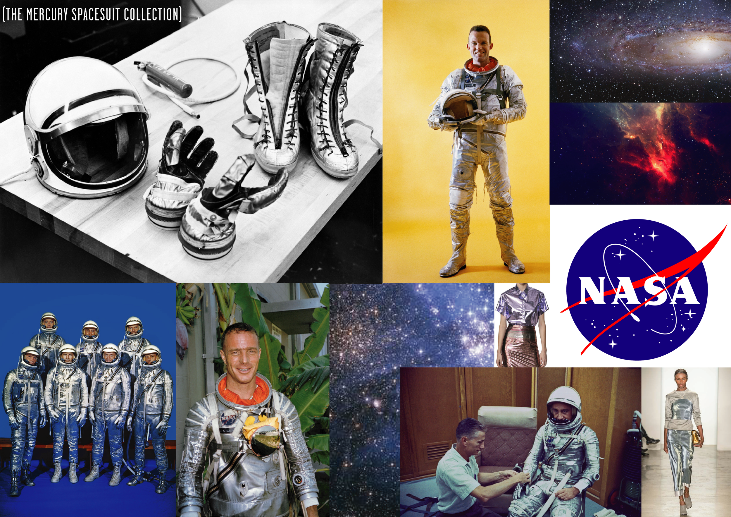 Space-suit capsule collection - inspiration research