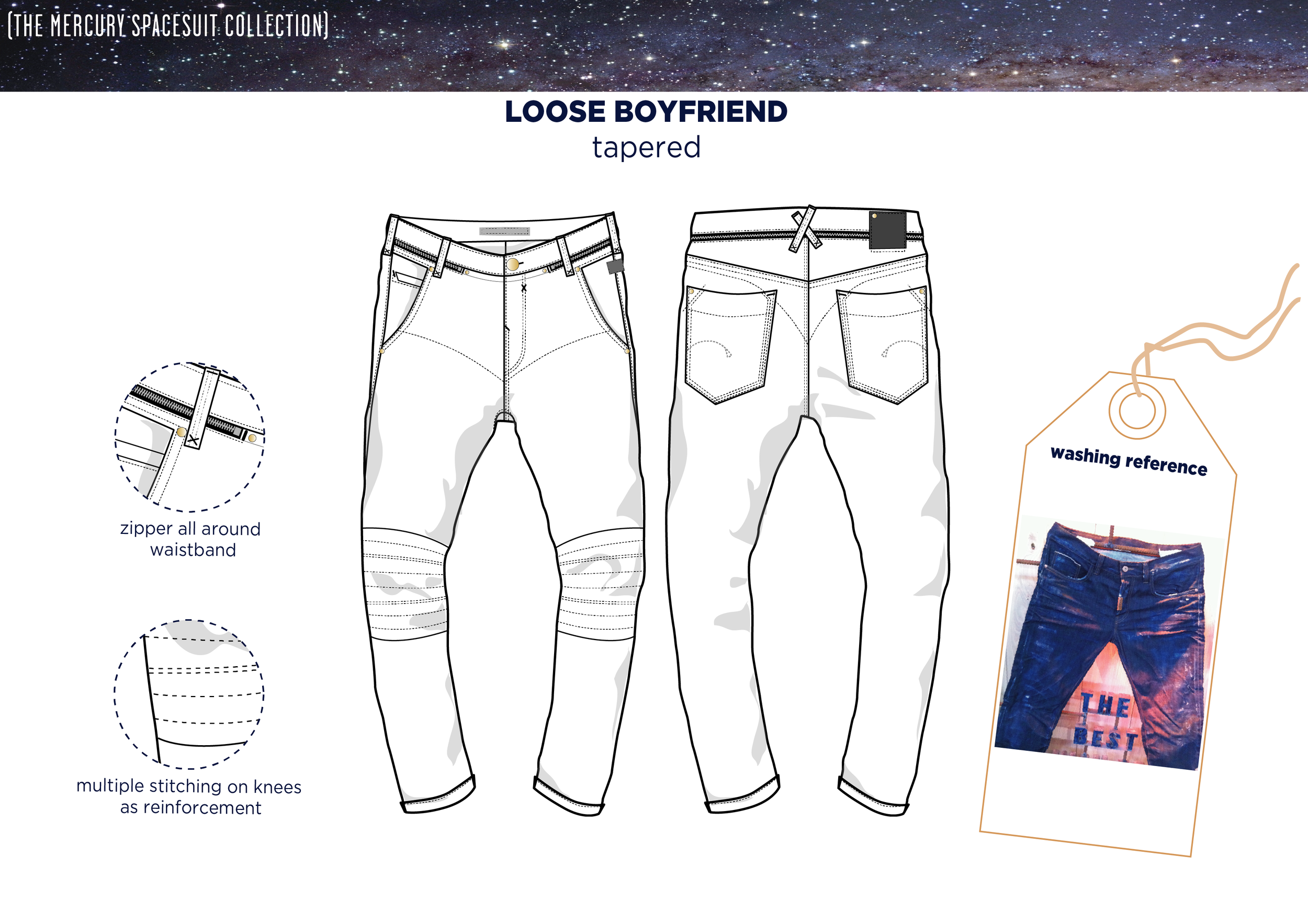 Space-suit capsule collection - boyfriend jeans
