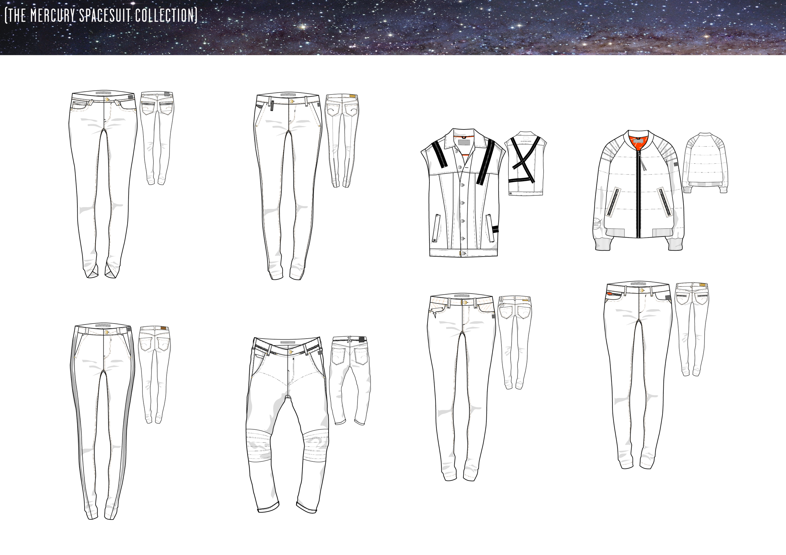 Space-suit capsule collection - collection overview