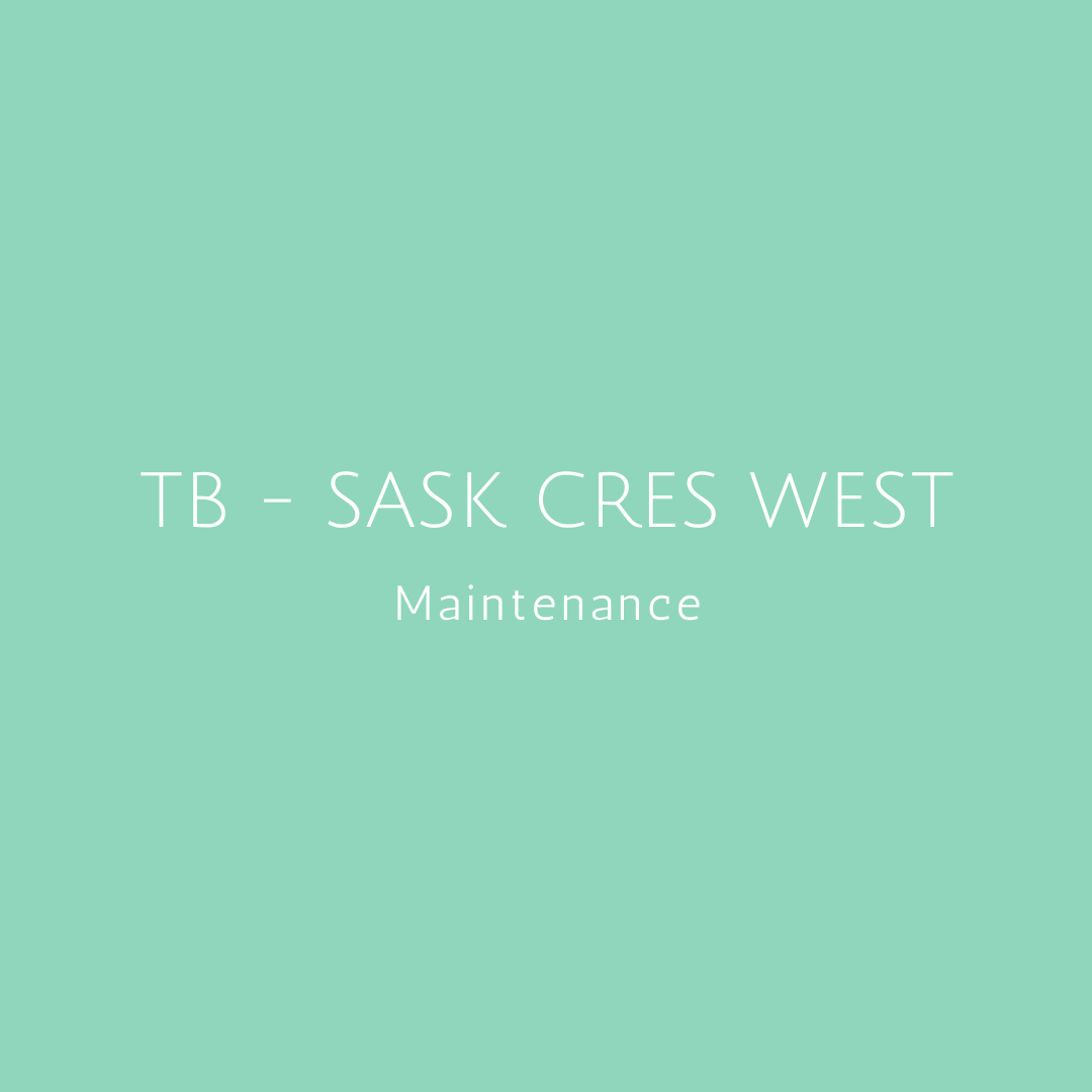 ✤ TB - SASK CRES WEST
