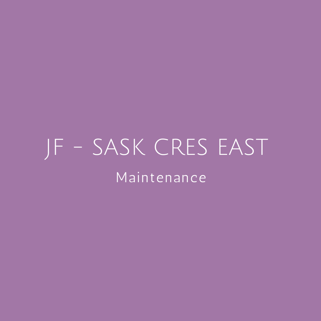 ✿ JF - SASK CRES EAST - FALL C/U