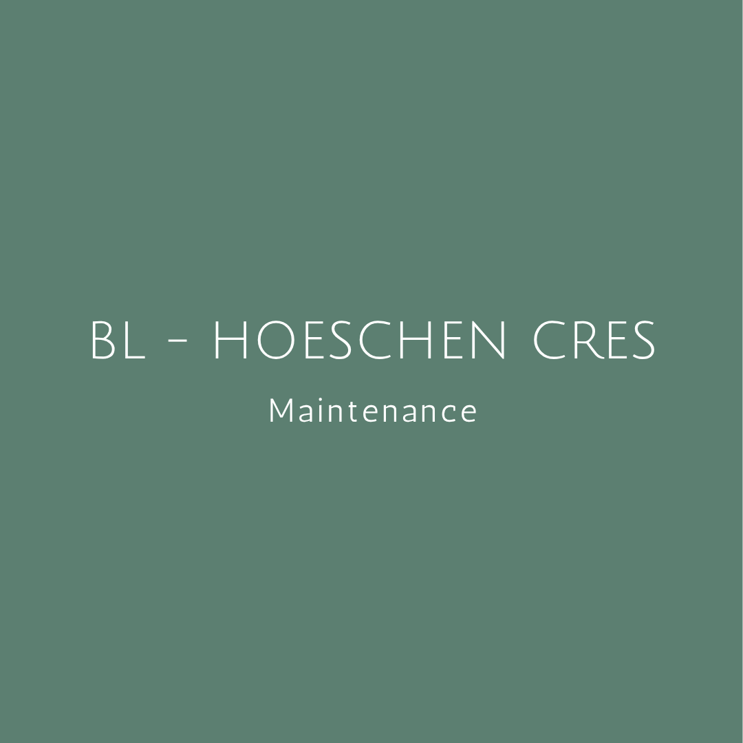 ✫ BL - HOESCHEN CRES - PRUNING