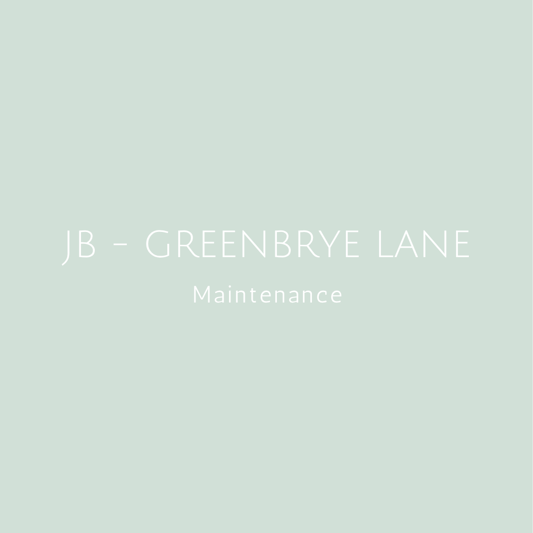 ❀ JB - GREENBRYRE LANE