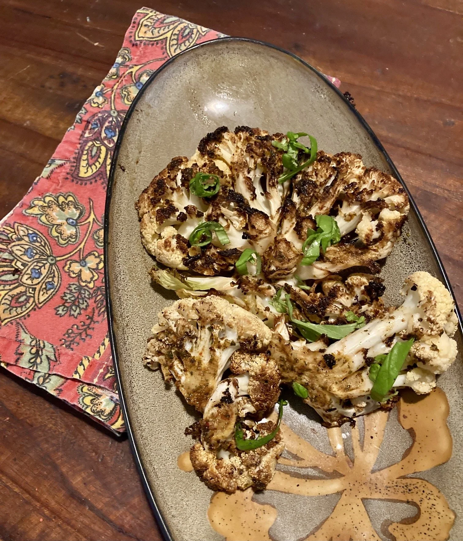 Air Fried Cauliflower Steaks