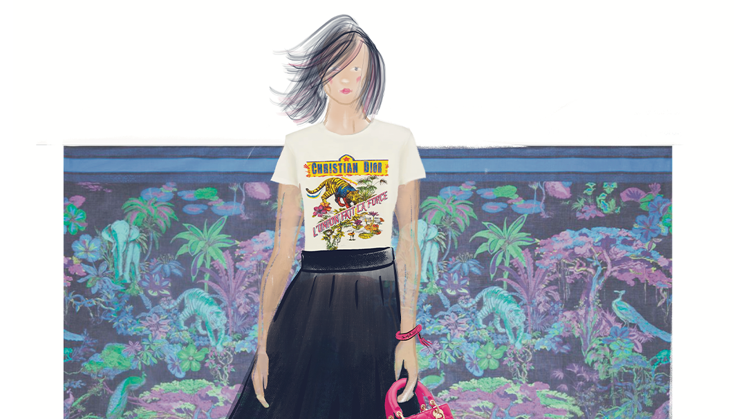Dior Live Fashion Event Illustration