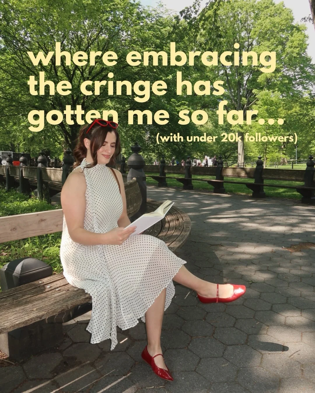 And the craziest part? All you have to do is press publish 📲

Sometimes cringe is the cost of entry to the opportunities we&rsquo;re after. If you&rsquo;re willing to pay the price of admission and risk someone thinking &ldquo;oooff that is SO cring