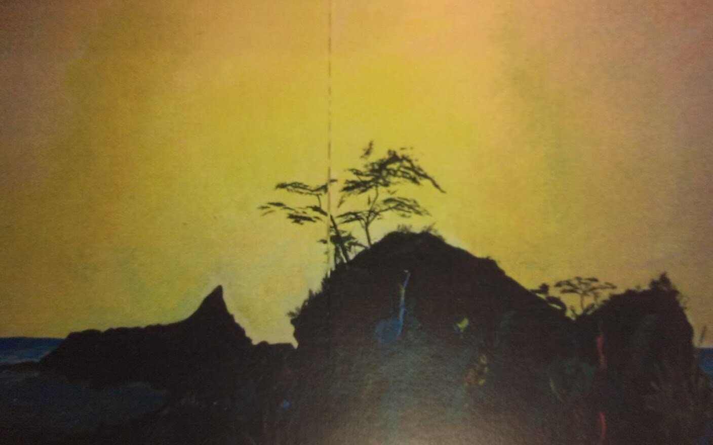 "YELLOW CLIFF" 24x36x.75 Acrylics on Gallery Canvas SGLX