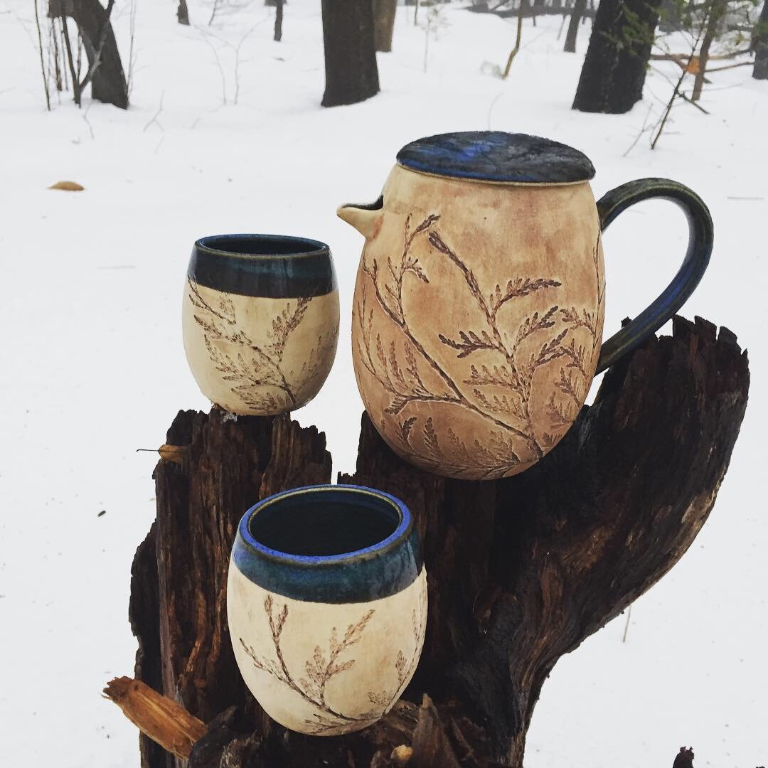 Cedar teapot and cups.JPG