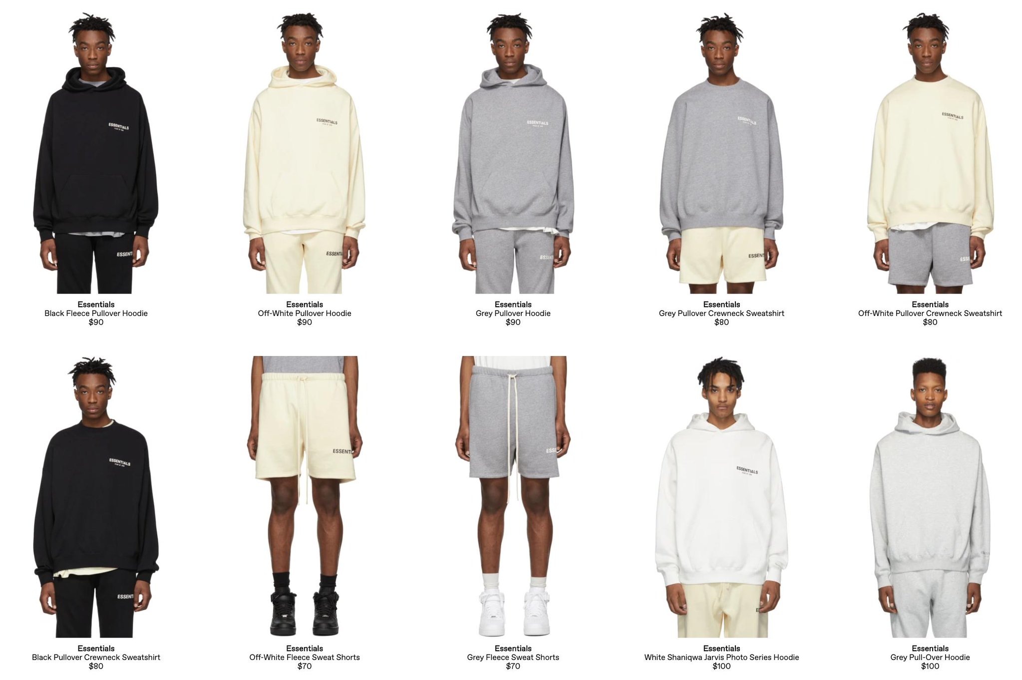 ssense fear of god essentials