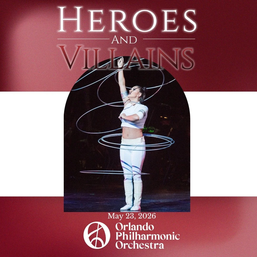 Get ready, Orlando! 🌟 Cirque Musica Heroes and Villains returns on May 23 with the @orlandophilorch. Whether you&rsquo;re planning a Valentine&rsquo;s Day surprise or just want to secure the best seats, now&rsquo;s the time to grab your tickets! Don