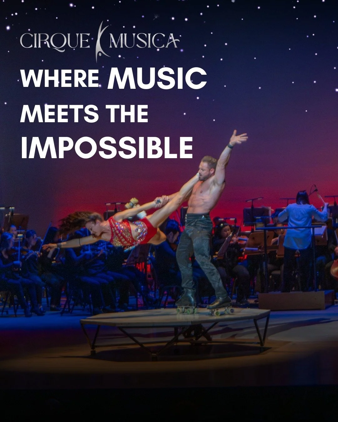 Where music meets the impossible. ✨
A world of heroes, villains, and breathtaking moments, brought to life through movement and music.
Experience it live on May 23 with the @orlandophilorch.

@tcgentertainment 
#CirqueMusica #HeroesAndVillains #Orlan