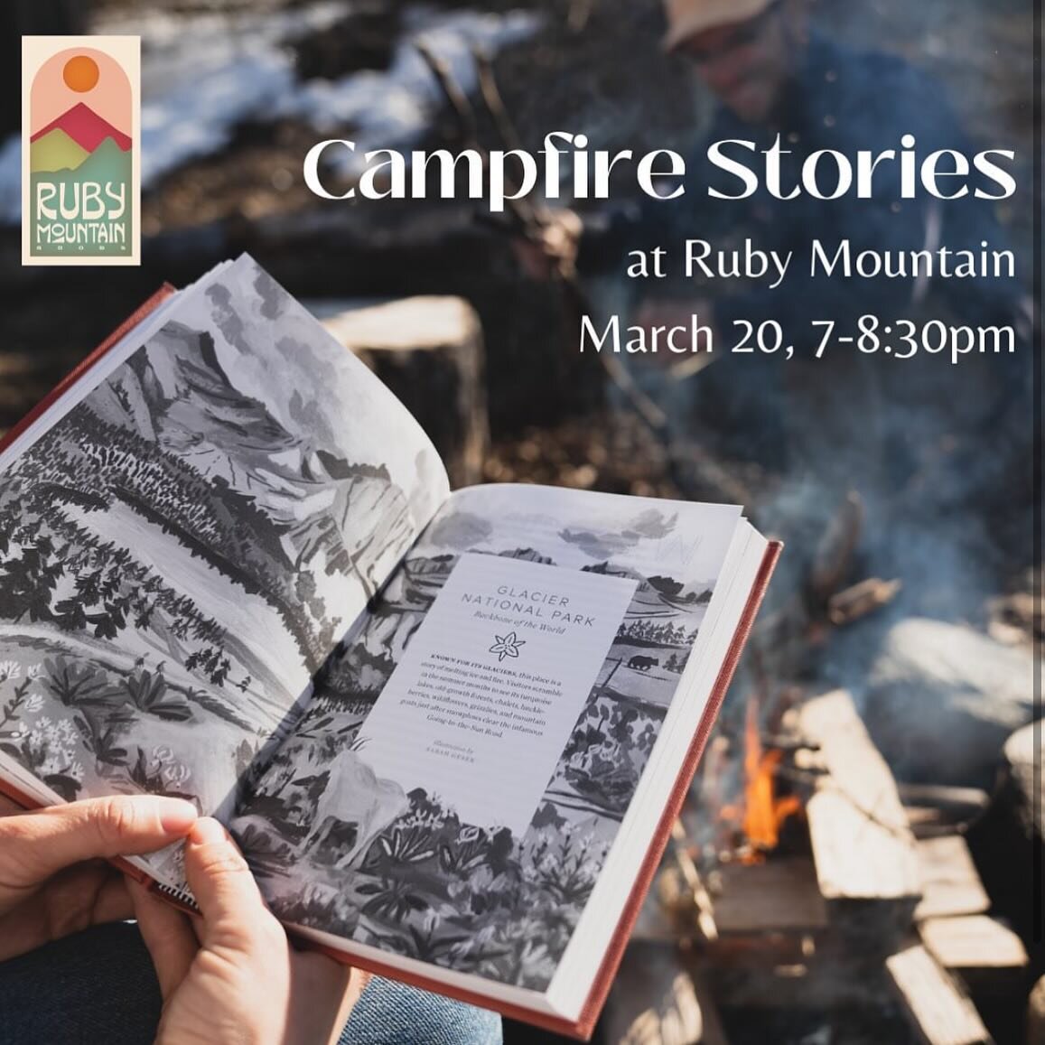 Local friends! Thrilled to be doing a book talk at @ruby_mtn on Wed, 3/20 at 7pm 📖✨ Come check out their wares and say hi 👀🌲👋