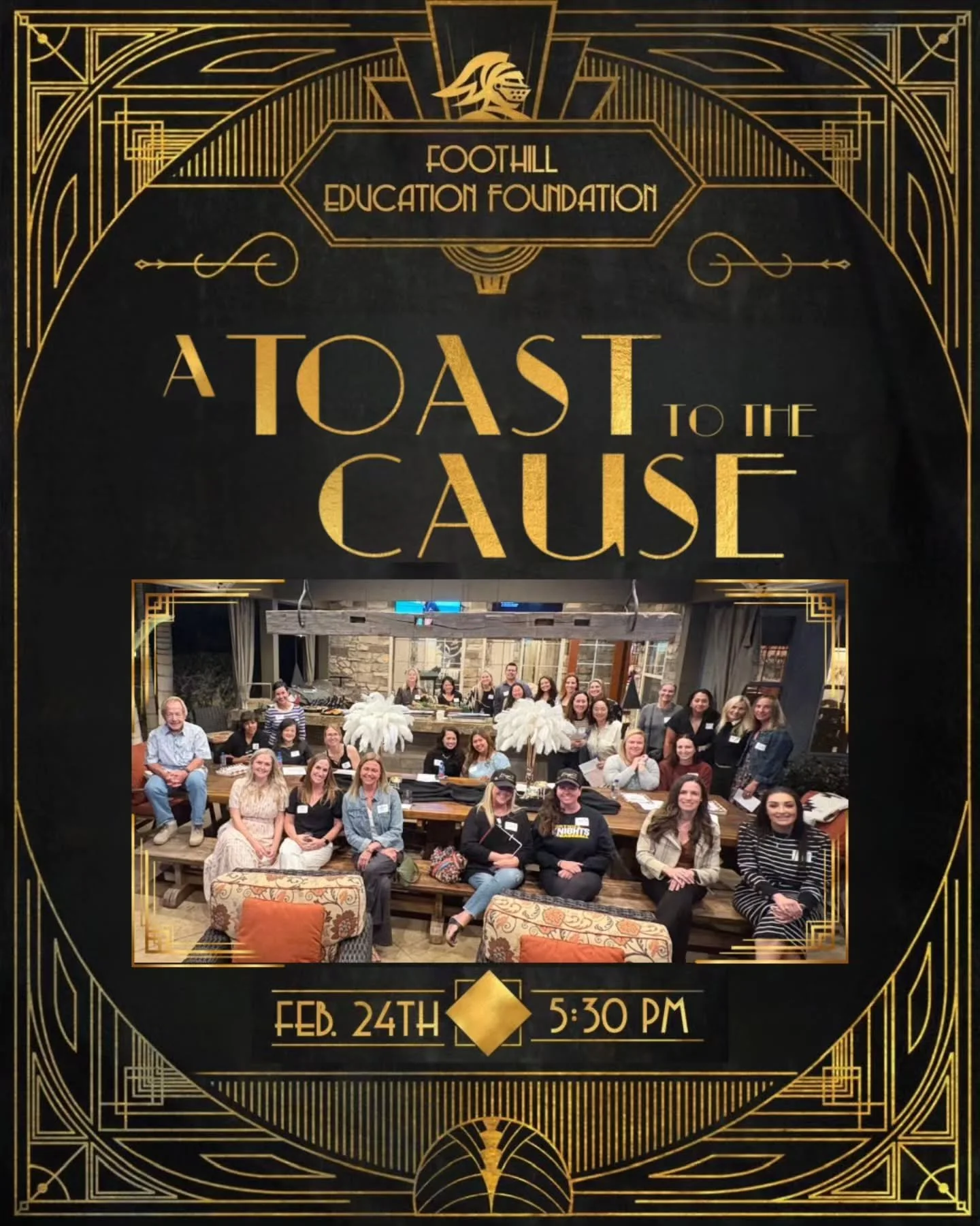 Thank you to everyone who joined us for Toast to the Cause as we kicked off our spring fundraiser on May 9 ✨

A Knight at Gatsby&rsquo;s is just around the corner, and we&rsquo;re so grateful for the amazing Booster community that showed up and showe