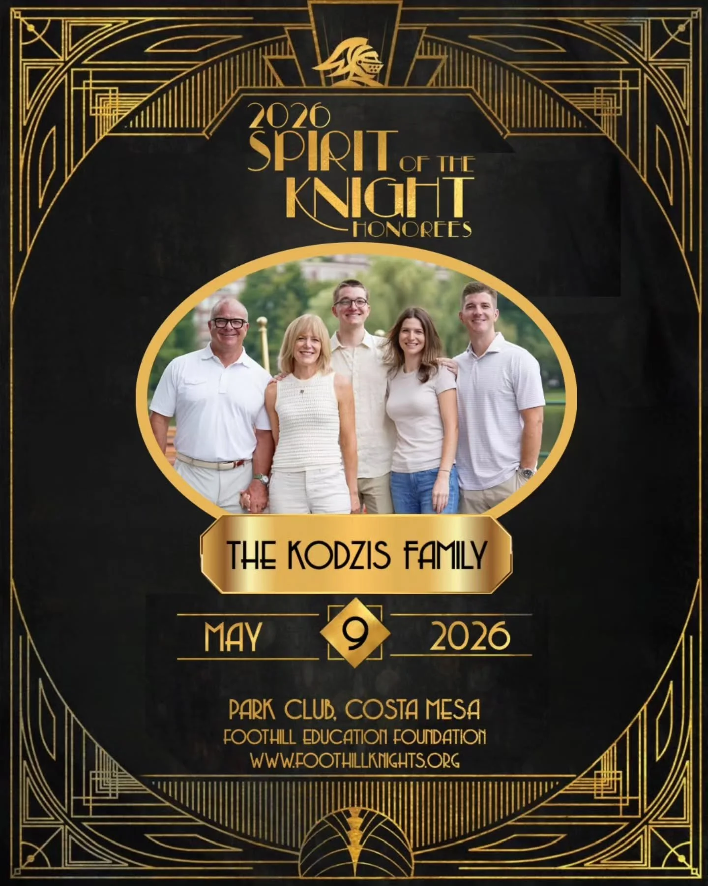 Join us in celebrating the incredible Kodzis family&mdash;longtime supporters of Foothill High School&mdash;at the Ed Fund Spring Fundraiser! 🌸✨

Come support our school and honor the Kodzis for their years of dedication to our community. Tickets ar