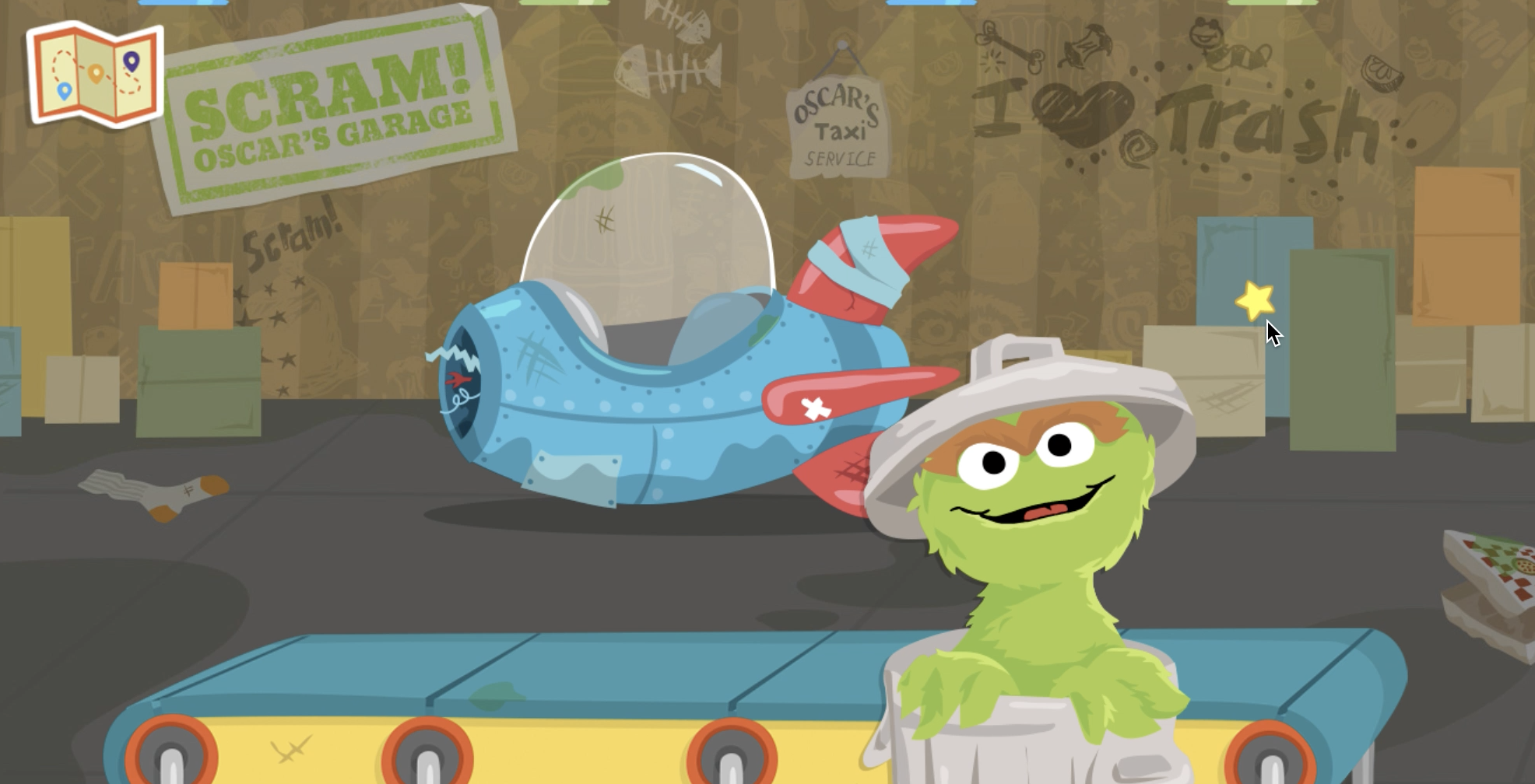 Oscar’s Rotten Ride | play the game Role: Art Direction / UX lead