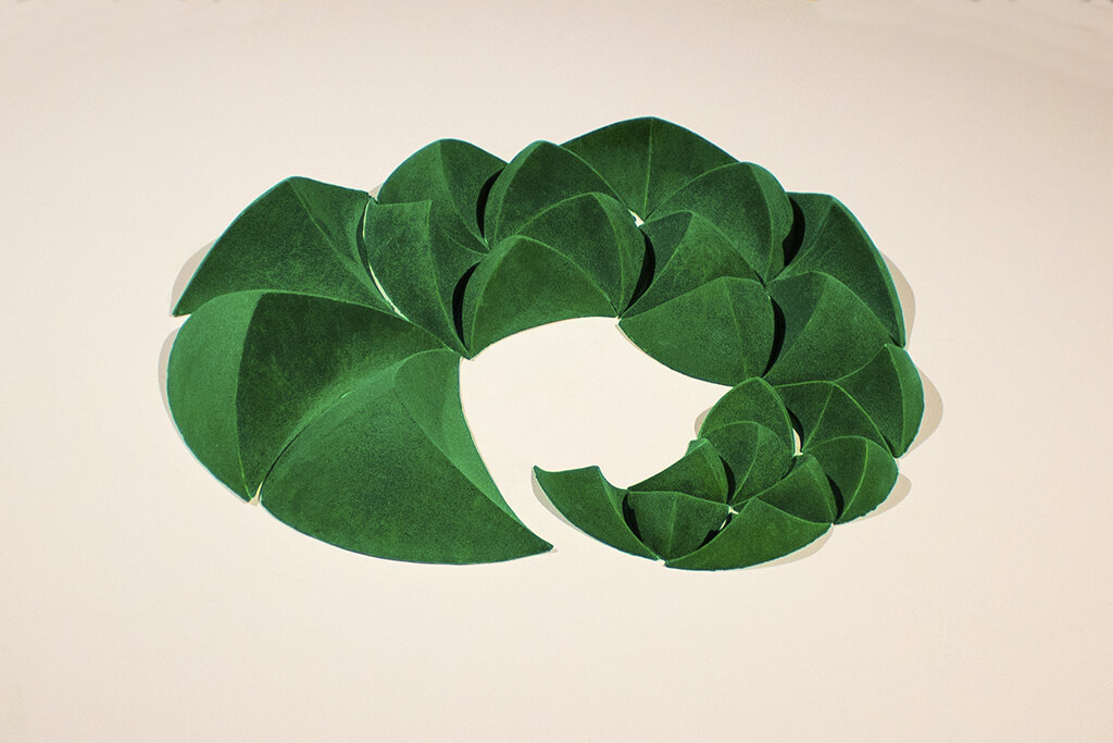 Moss, 2019, Slip cast porcelain, flocking 20” x 25” x 4.5” (Copy)