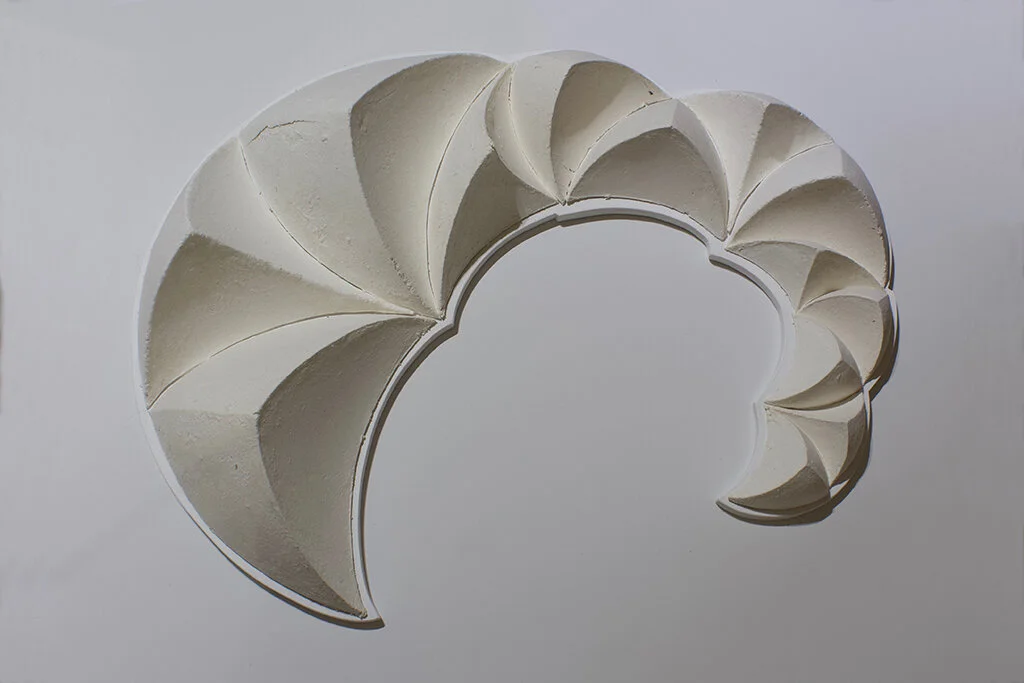 Sequence 1, 2019, Cast cotton paper, 22” x 28” x 5” (Copy)