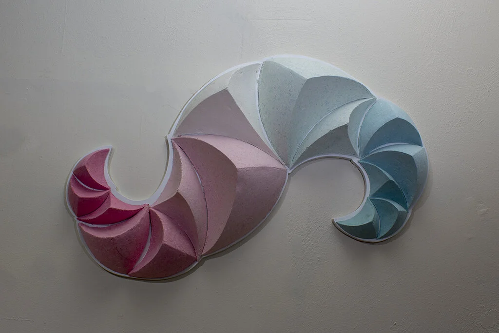 Sequence 2, 2019, Cast cotton paper, 21” x 30” x 5” (Copy)