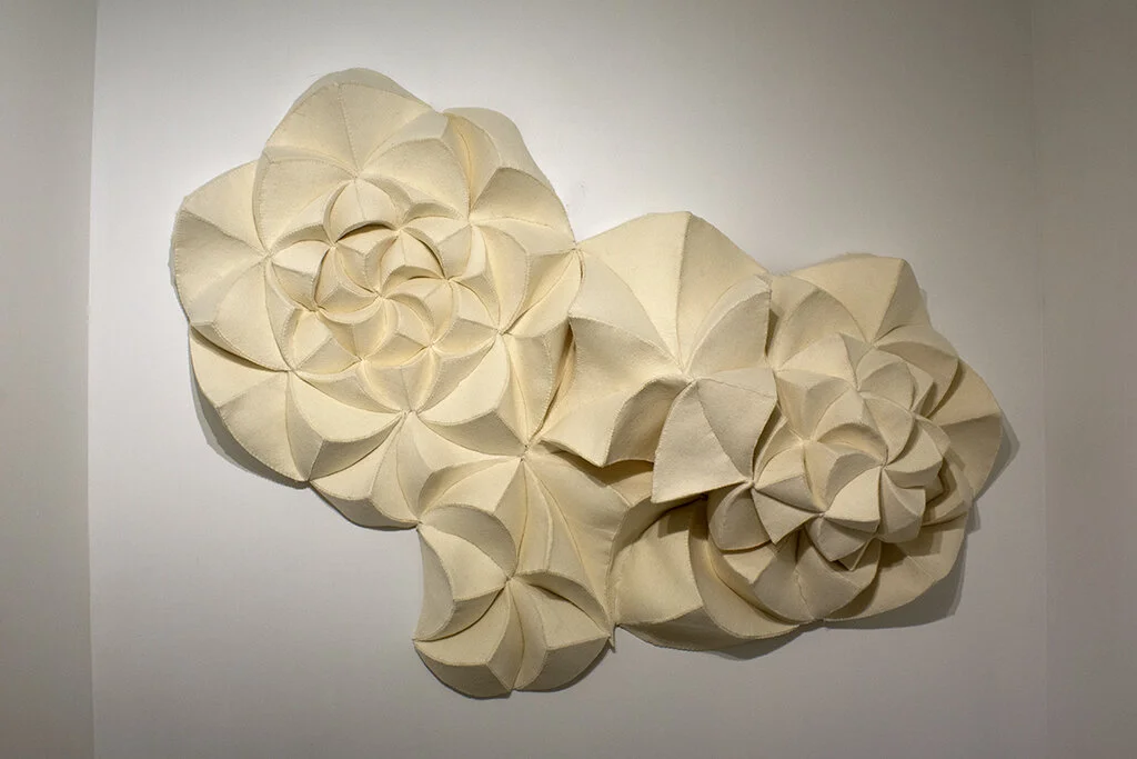 Immerse, 2019, Industrial wool felt, thread, 55” x 43” x 8” (Copy)