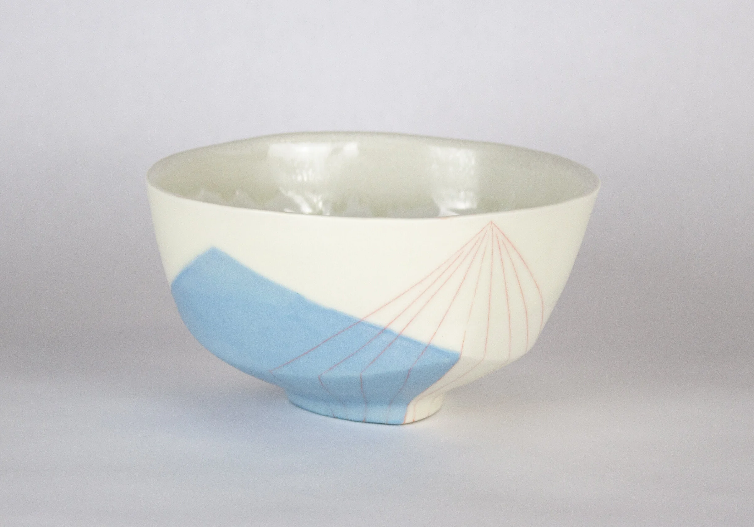  Bowl, 2020, Slip cast porcelain, 6” x 6” x 3.25” 