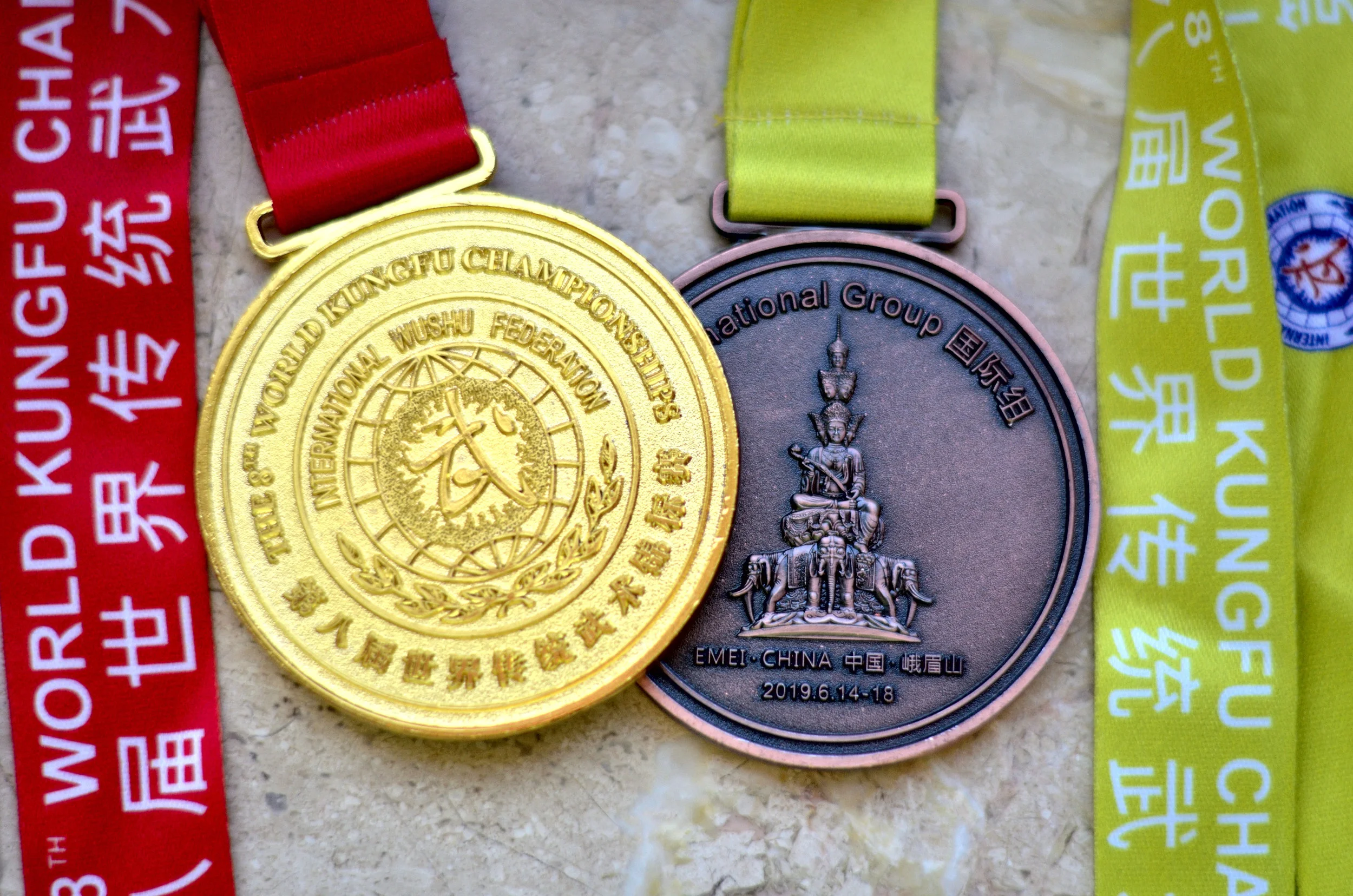 Złoty i brązowy medal z 8. MŚ Kung Fu.