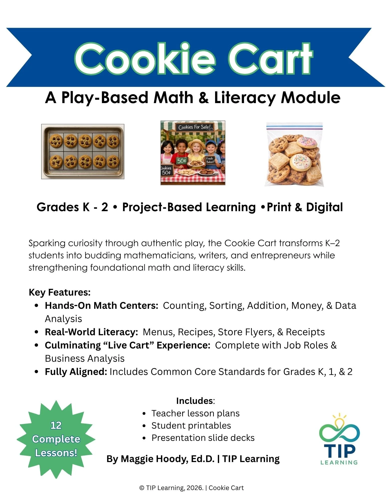 Cookie Cart Learning Adventure 1:  Building Math Foundations