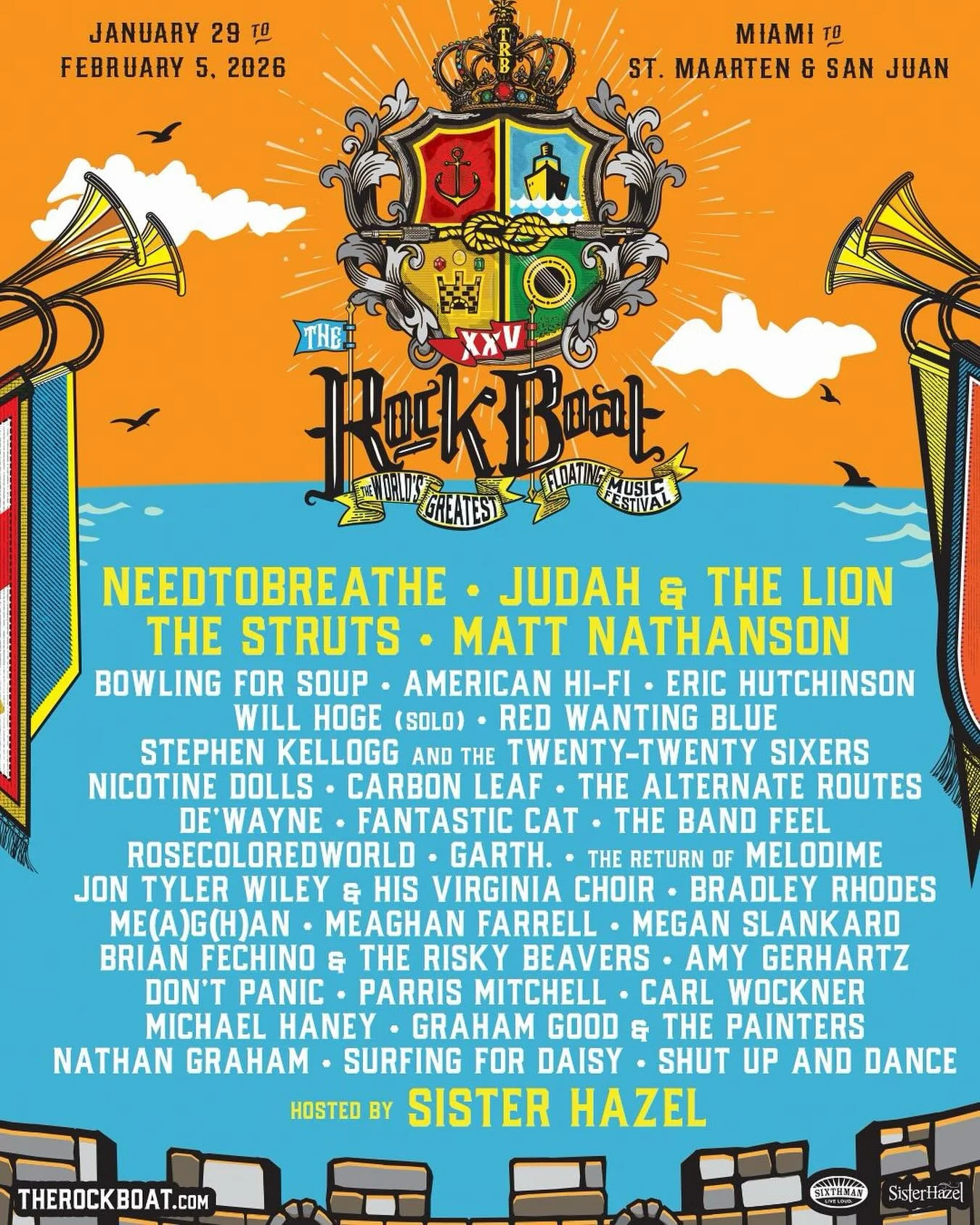 So excited to be playing the Rock Boat with the @ggoodandthepainters crew!