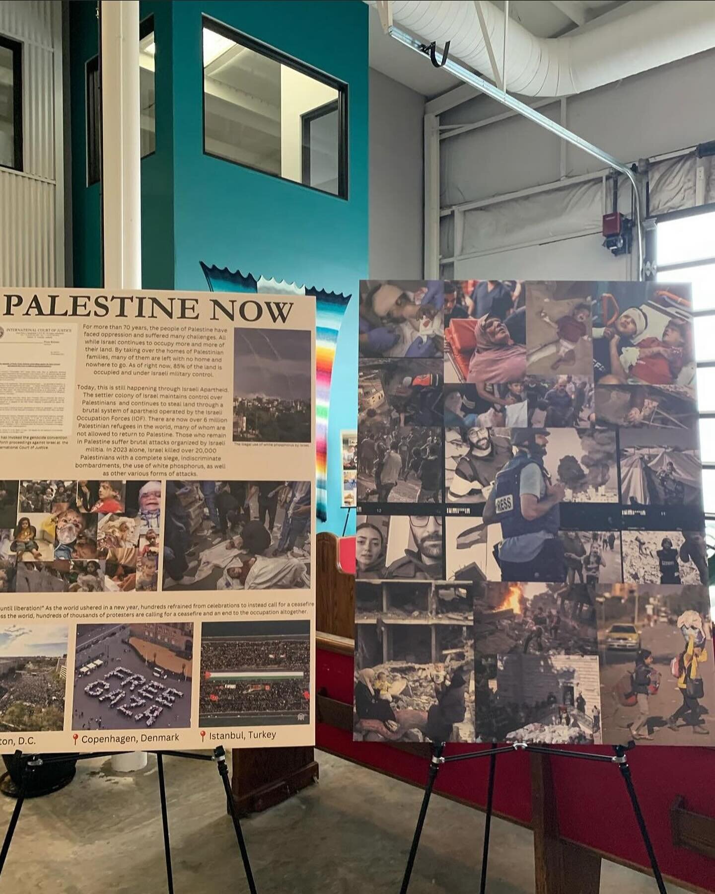 Thank you to everyone who attended &ldquo;A Walk Through Palestine&rdquo; A pop-up exhibit hosted by @staugustinesepiscopalchapel and The Justice Salon&hellip; It was an informative, artistic, and eye opening experience&hellip; Follow @615forpalestin