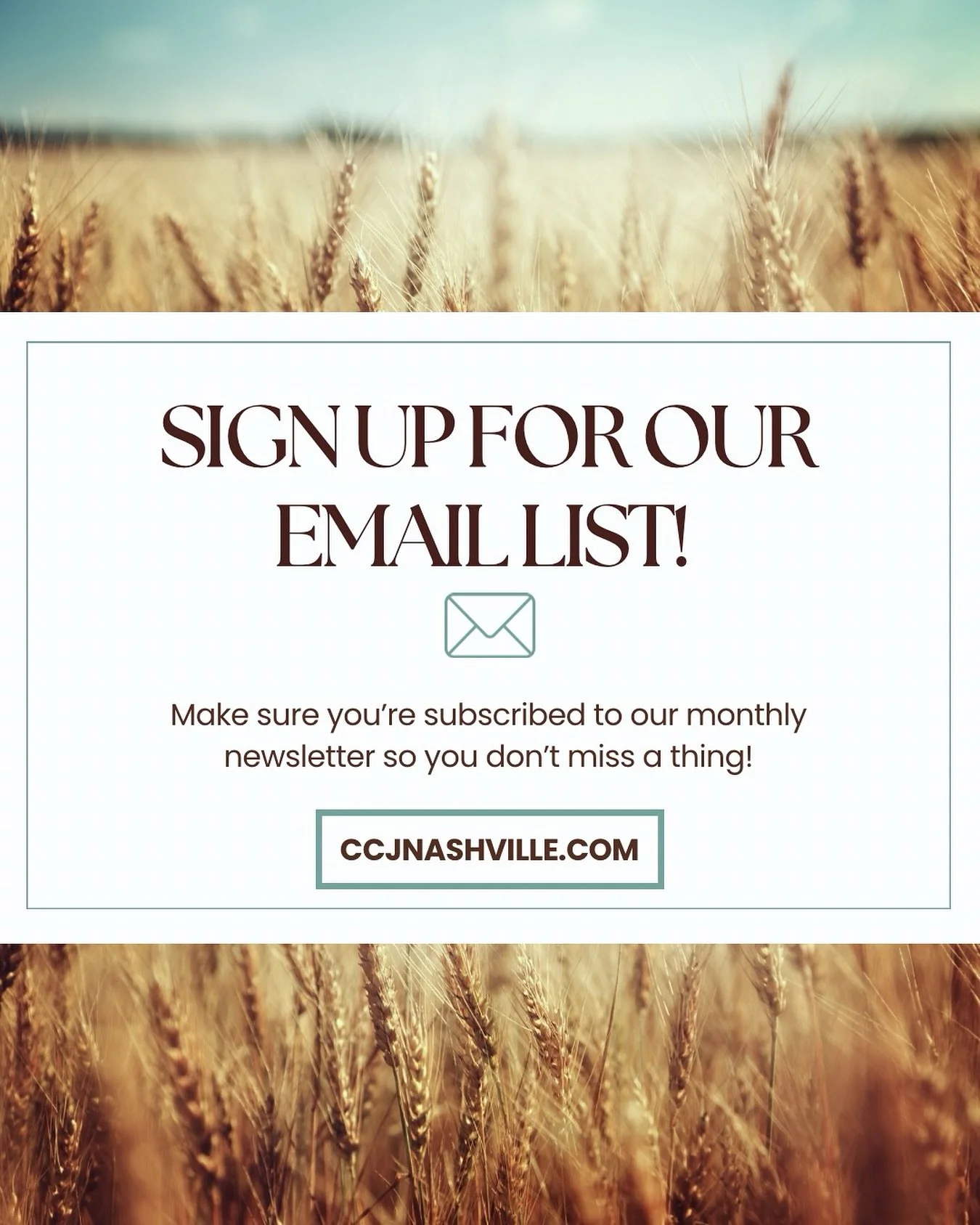 Learn ways to plug into community and make sure you don&rsquo;t miss out on upcoming news! 📧 Sign up is linked in our bio