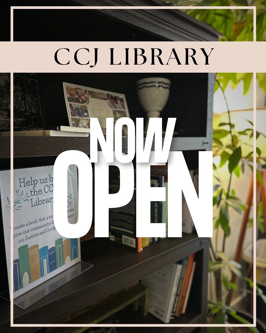 Have books you no longer want or need? Give them new life by donating to the CCJ Library!
We welcome books on justice, contemplation, spirituality, history, creativity, and more.&nbsp;
Your donations help us grow a space for learning, reflection, and