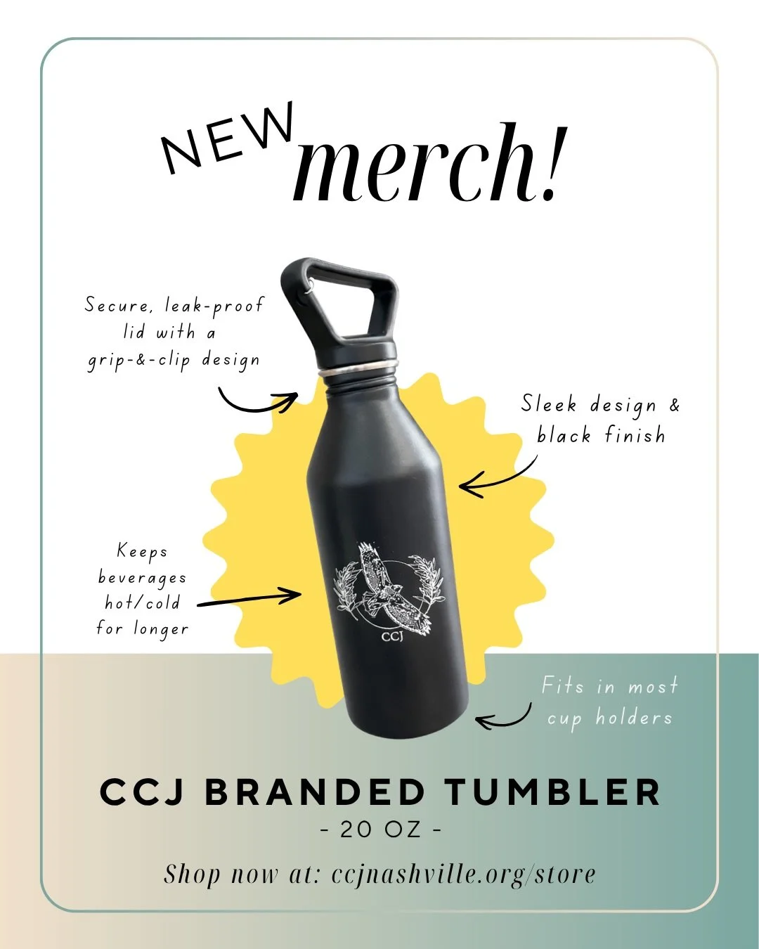 Support justice work while buying some summer necessities! Shop at the link in our bio or at our in-person storefront, located at 5201 Alabama Ave.

www.ccjnashville.org/store