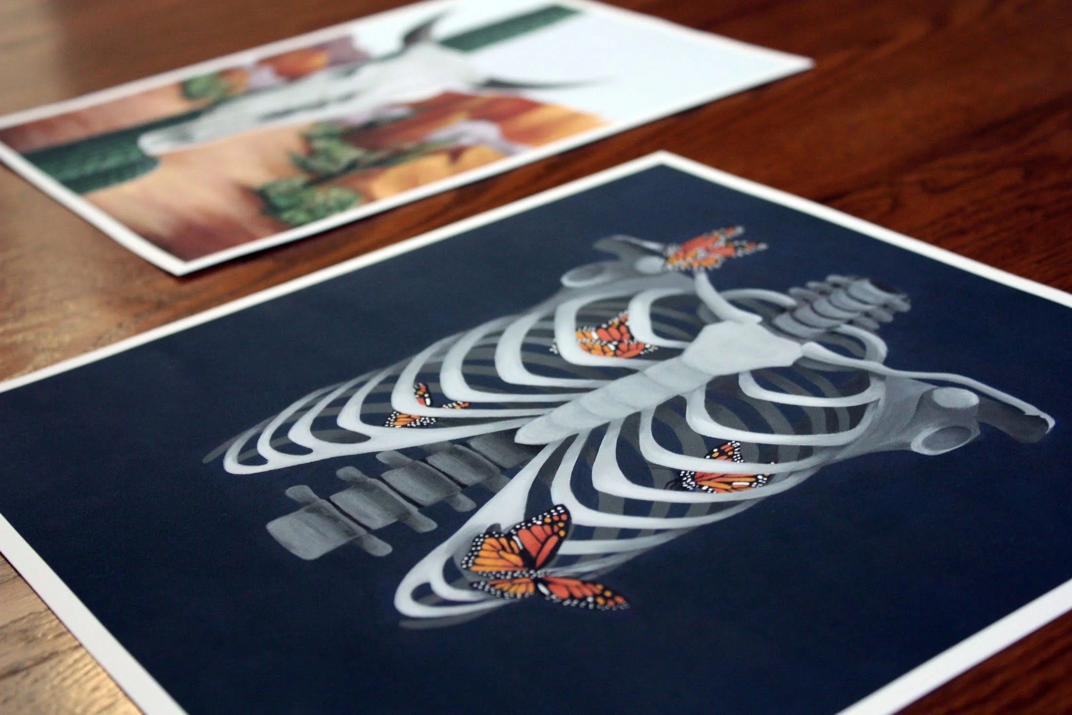 Prints available in the "Shop" section.