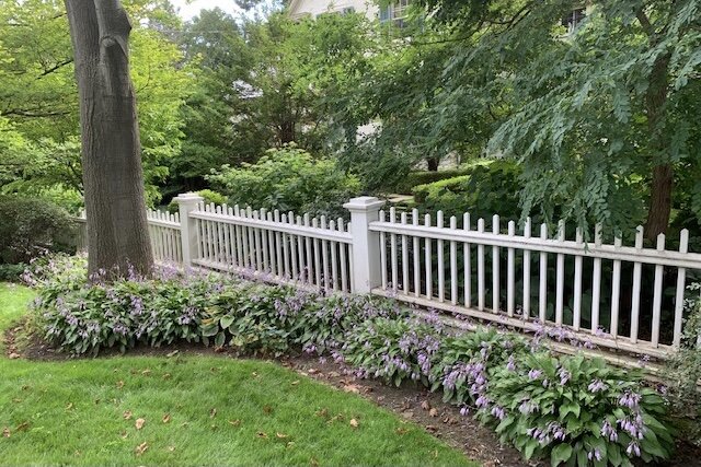 JCC Cork Spray - Applied to a decorative fence