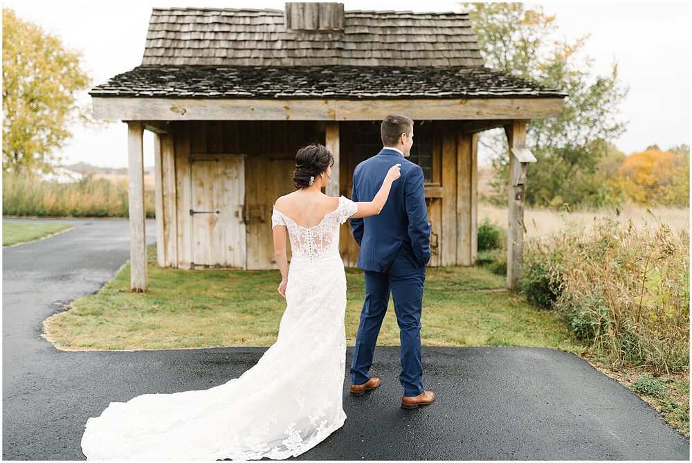  bride and groom’s first look 