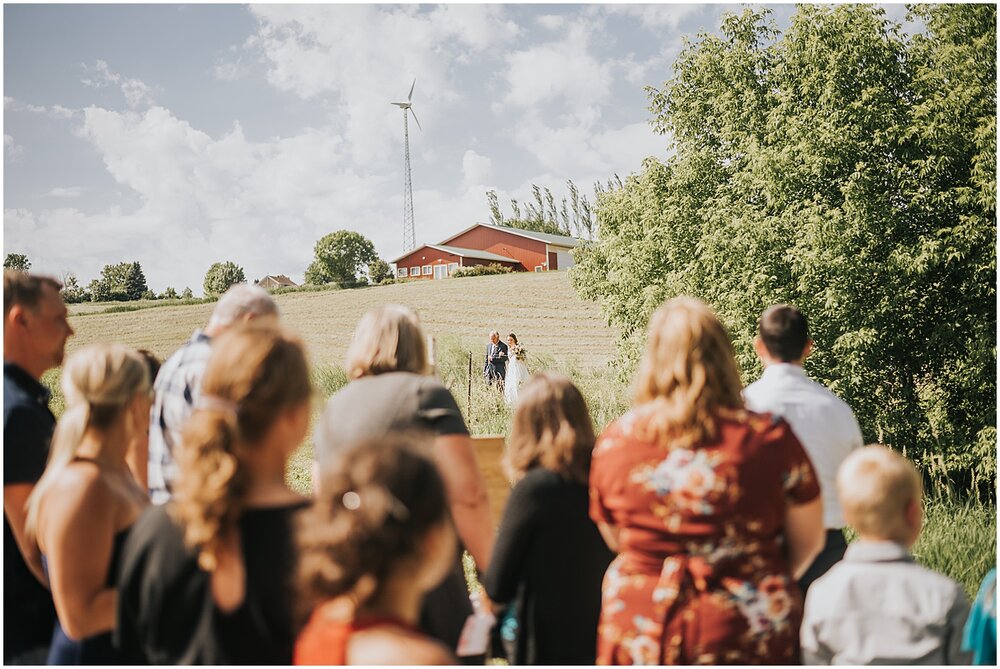  outdoor wedding ceremony at The Outpost Center 