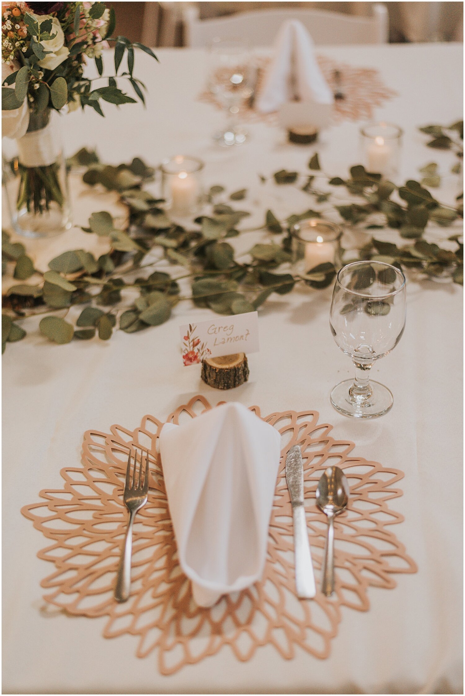  greenery wedding decor for tablescape 