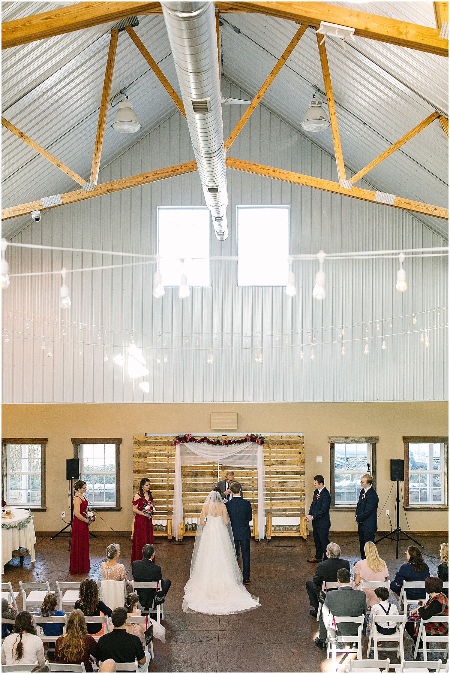  Indoor wedding ceremony at The outpost center 