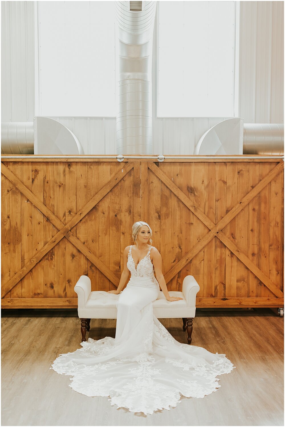  bride in her wedding dress before the wedding in MPLS 