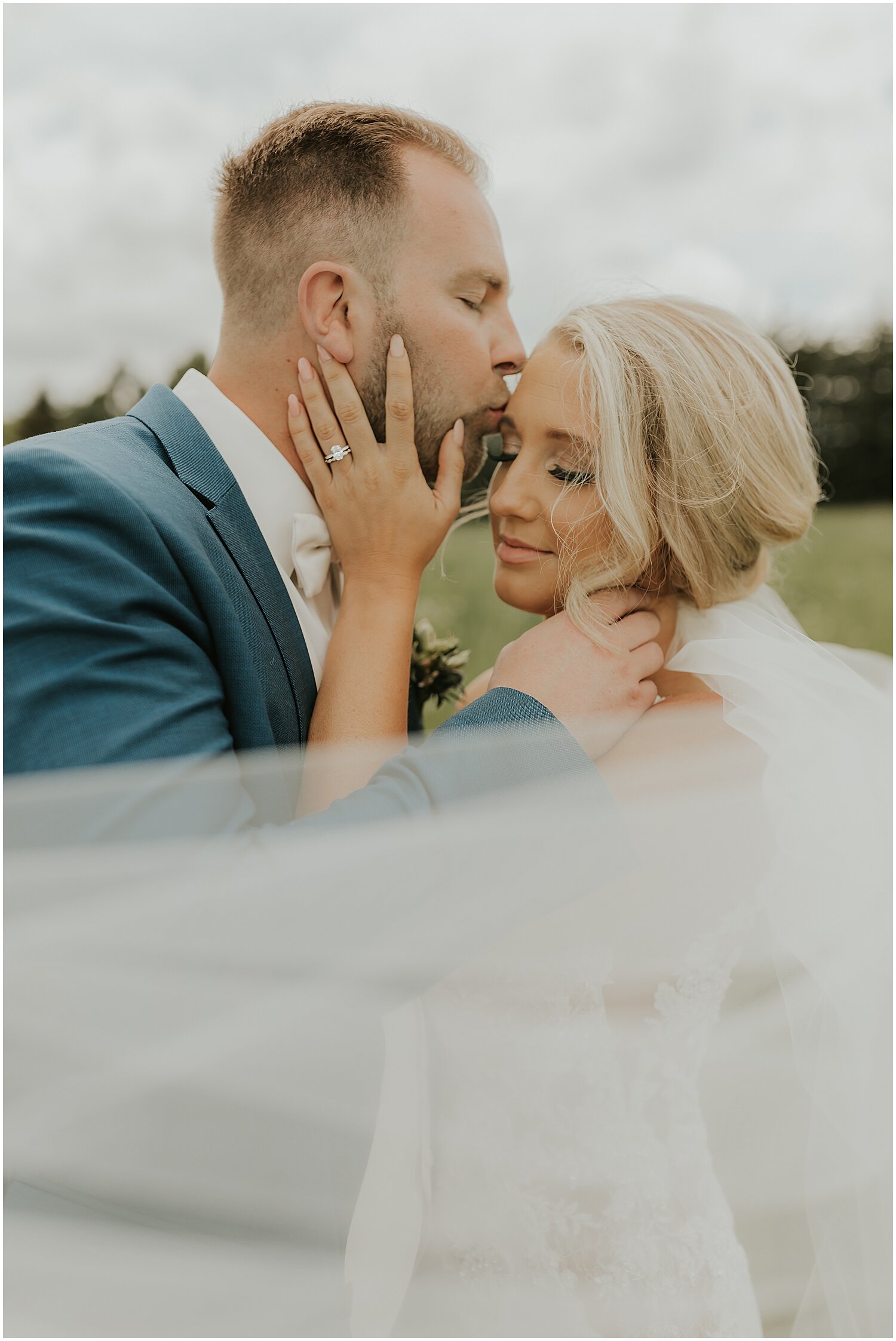  bride and groom portraits before their wedding ceremony 