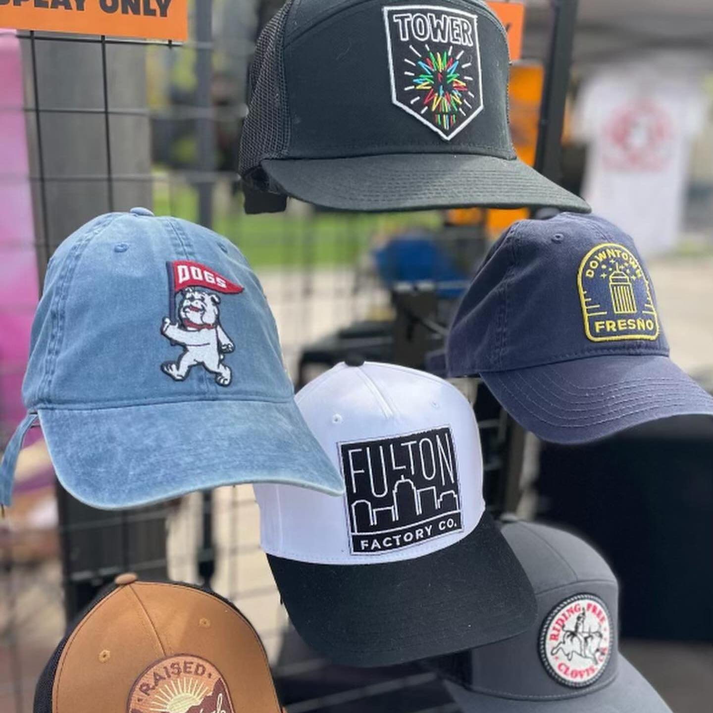 Check out these original designs from @fulton_factory at the Old Town Flea! This business is Central Valley proud and we love to see it 😍  Supporting and cheering on our community and all its small businesses is our most favorite thing!