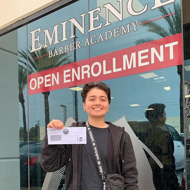 DISCIPLINE Is doing what needs to be done, Even if you don&rsquo;t want to do it. Congrats to Graciela S. 💯💈✅ #eminencebarberacademy
#Ebafamily#eba#iebarberschools #barberstudent#riversideca #schoolofbarbering#calibarbers #barbercrossover#fulltimeb