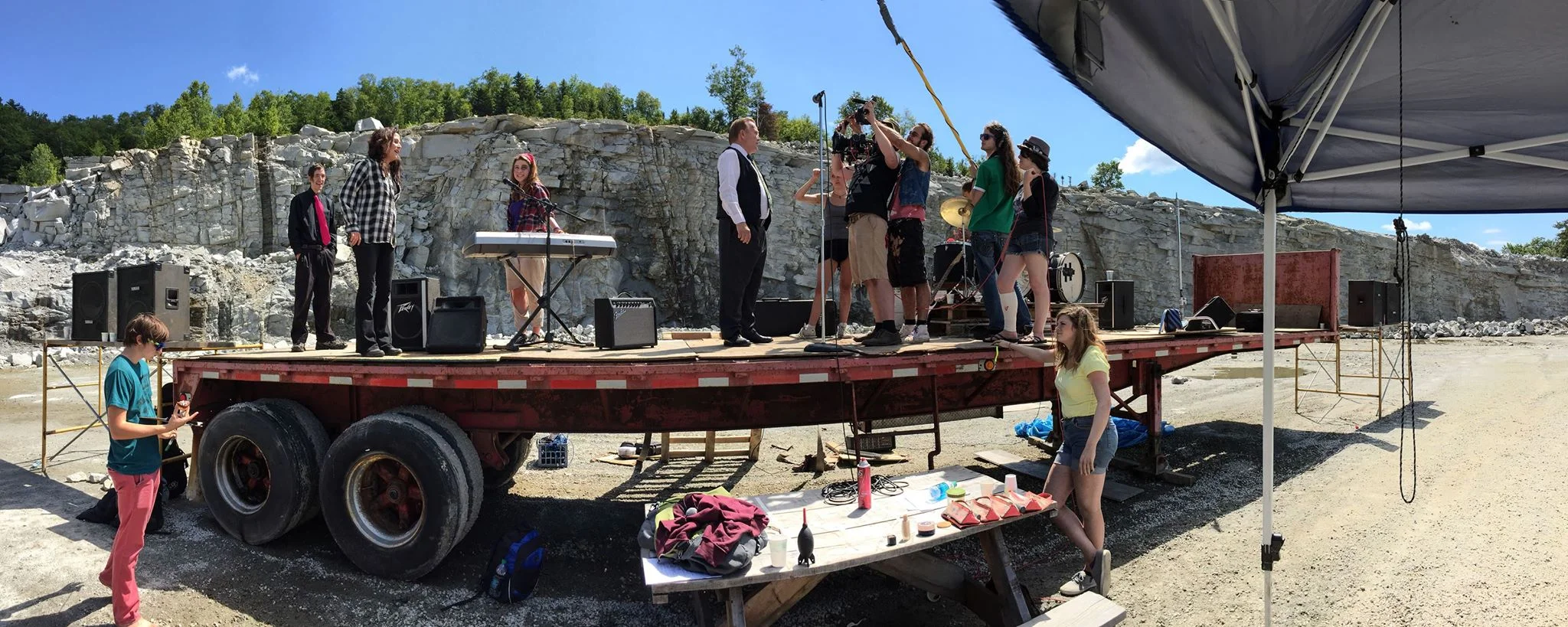 The WDP team on the set for Zephyr