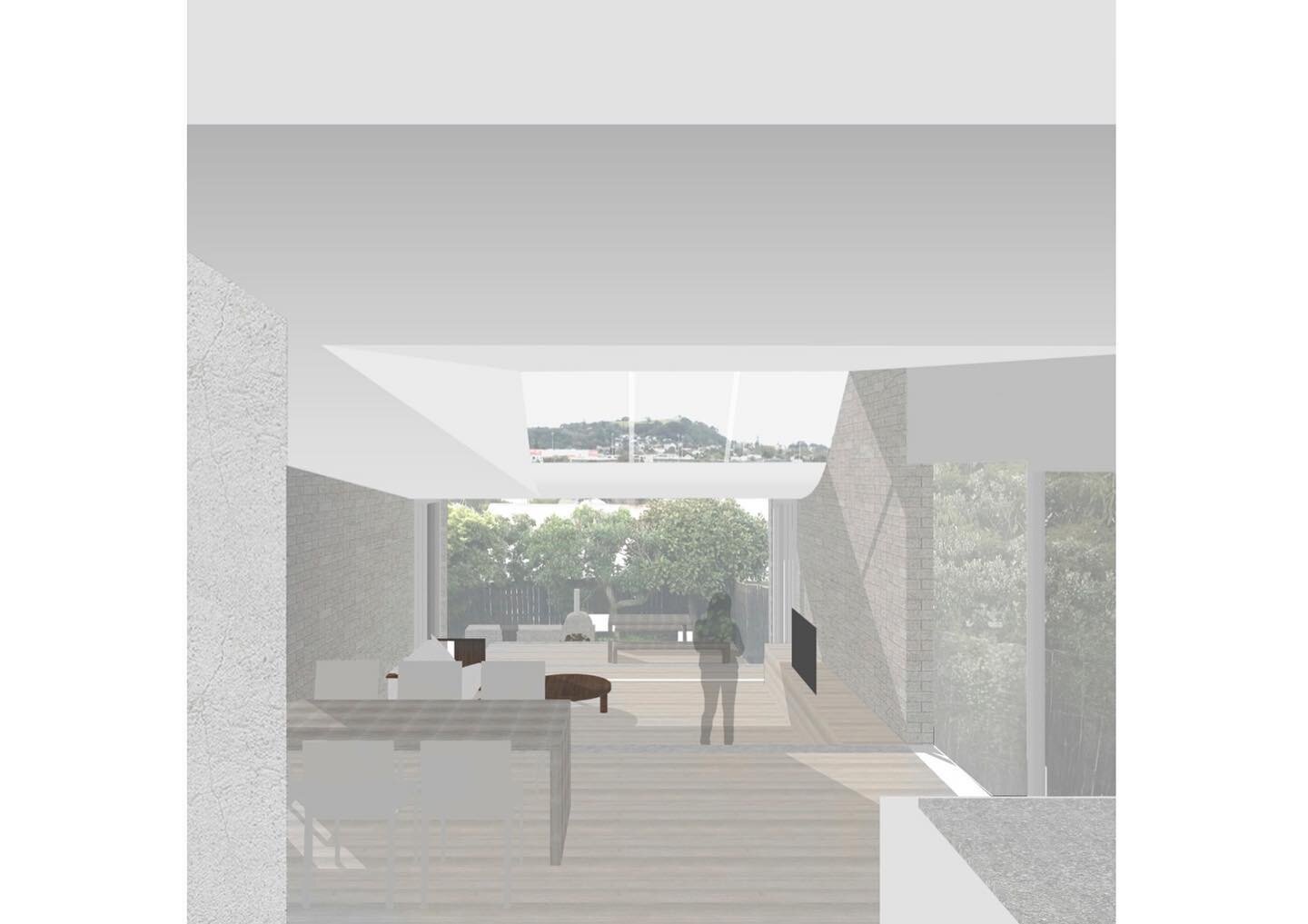 Under construction in Tāmaki Makaurau, Ridge House by @keshawmcarthur Architects. An inner city refuge with a strong connection to Maungawhau - the design of this urban extension steps down the sloping site creating a series of events and explores li