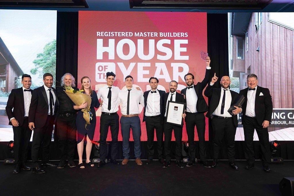 So very honoured to have won the @masterbuildernz Auckland, Northland &amp; Coromandel Supreme Award for House of the Year 2022 (over 1 million) for our recently completed West Harbour house. The project also took away a Gold Award, New Home $2 milli