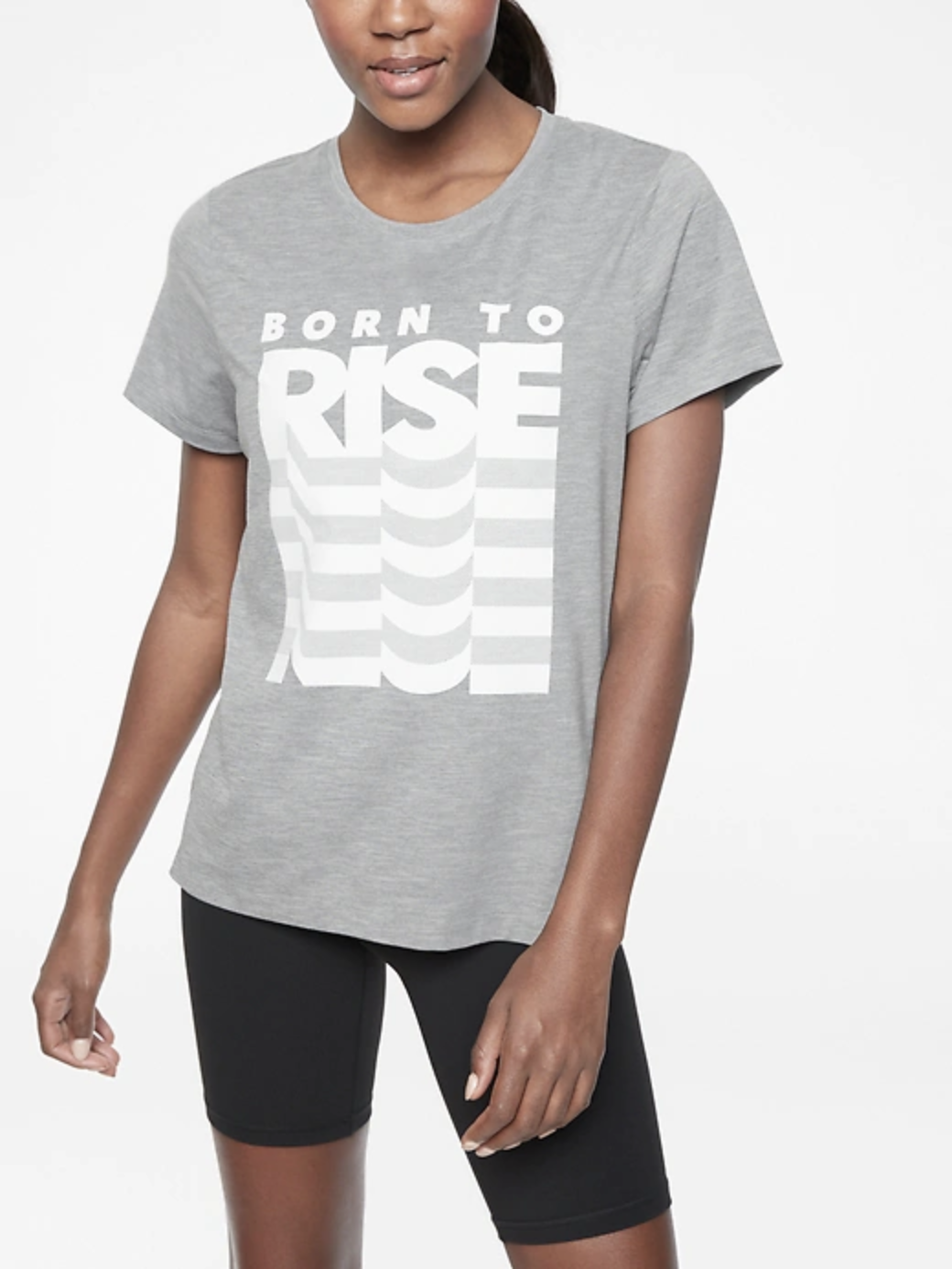 "Born to Rise" women's graphic, matching back to Athleta Girl!
